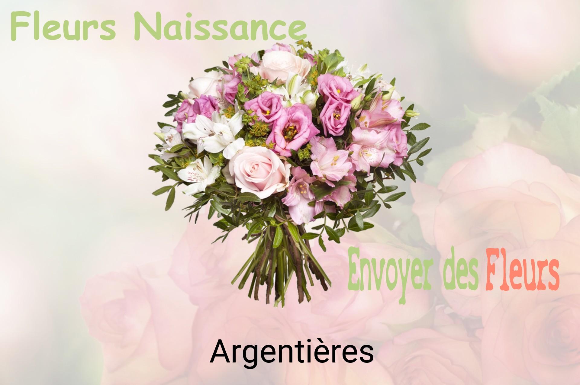 Bouquet de fleurs de naissance livré à Argentières