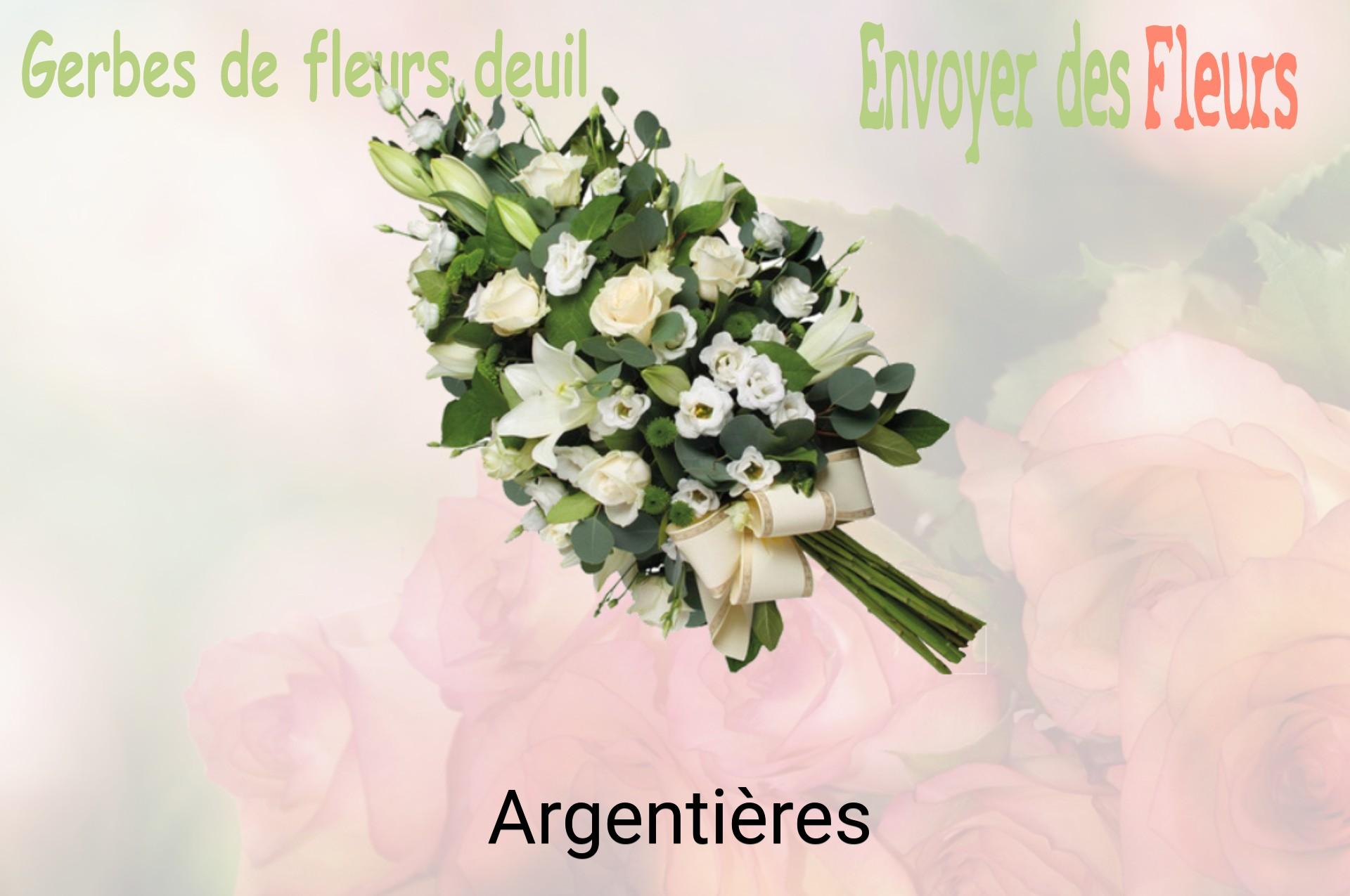 Gerbe de fleurs de deuil livrée à Argentières